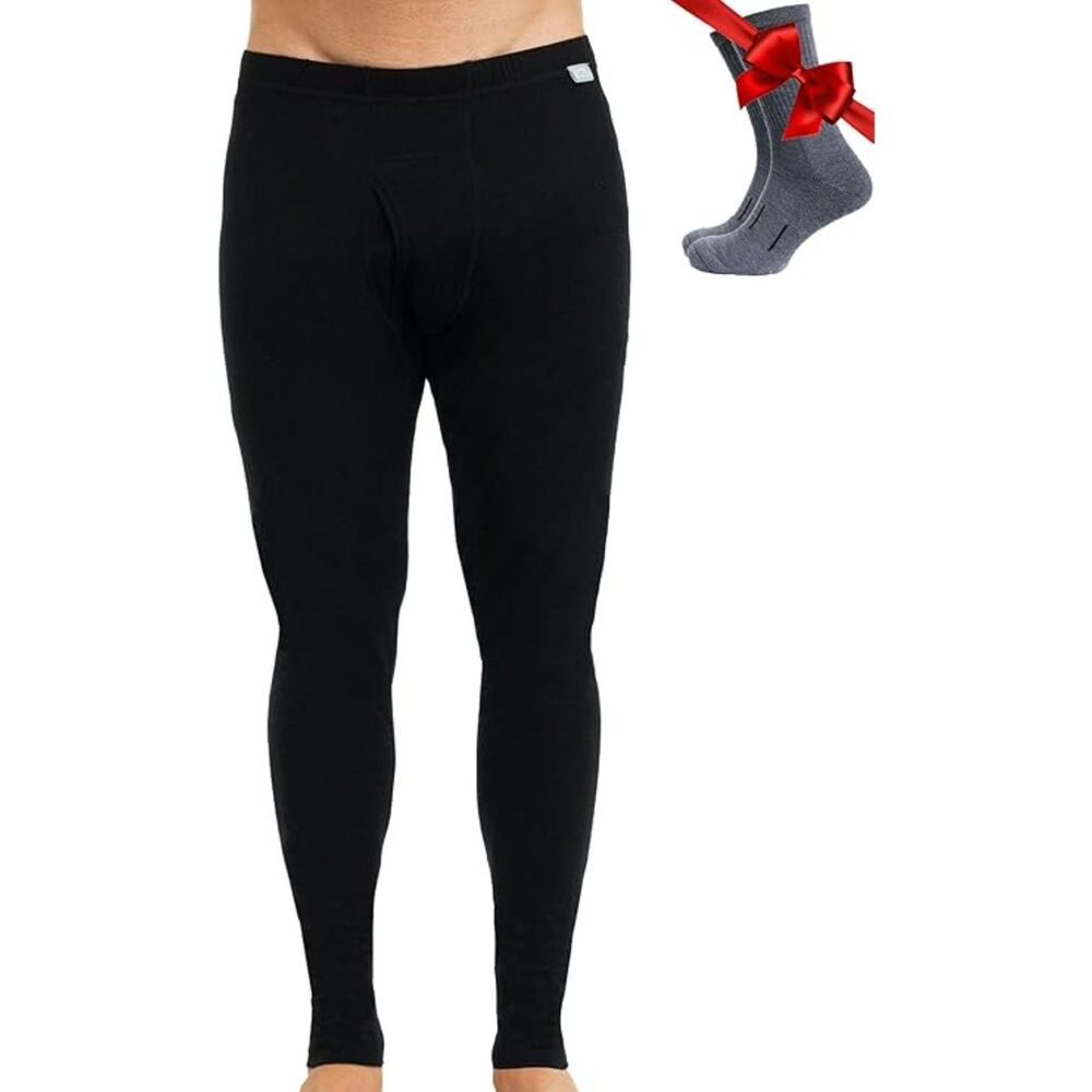 NWT Merino Wool Pants 100% Merino Wool Lite Thermal Underwear Long Johns + Socks